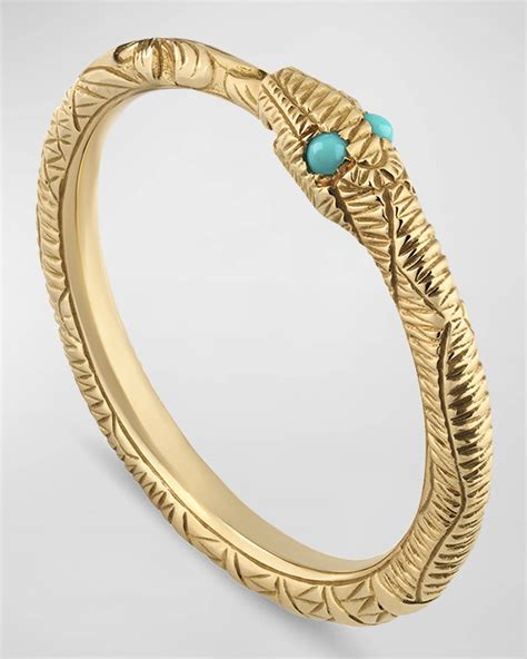 gucci ouroboros ring|gucci turquoise ring.